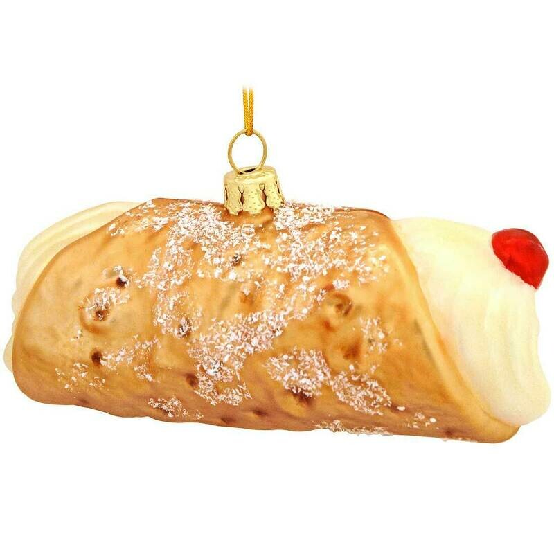 Cannoli Original Glass Ornament