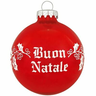Buon Natale Glass Ornament