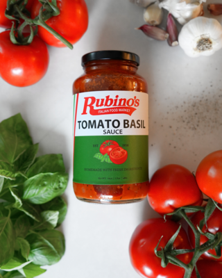 Rubino's Tomato Basil Pasta Sauce (24oz)