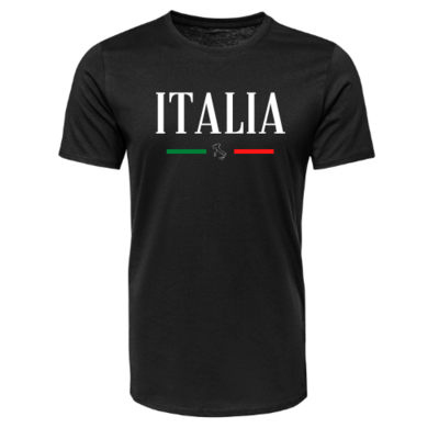 Italia Heather Black T Shirt
