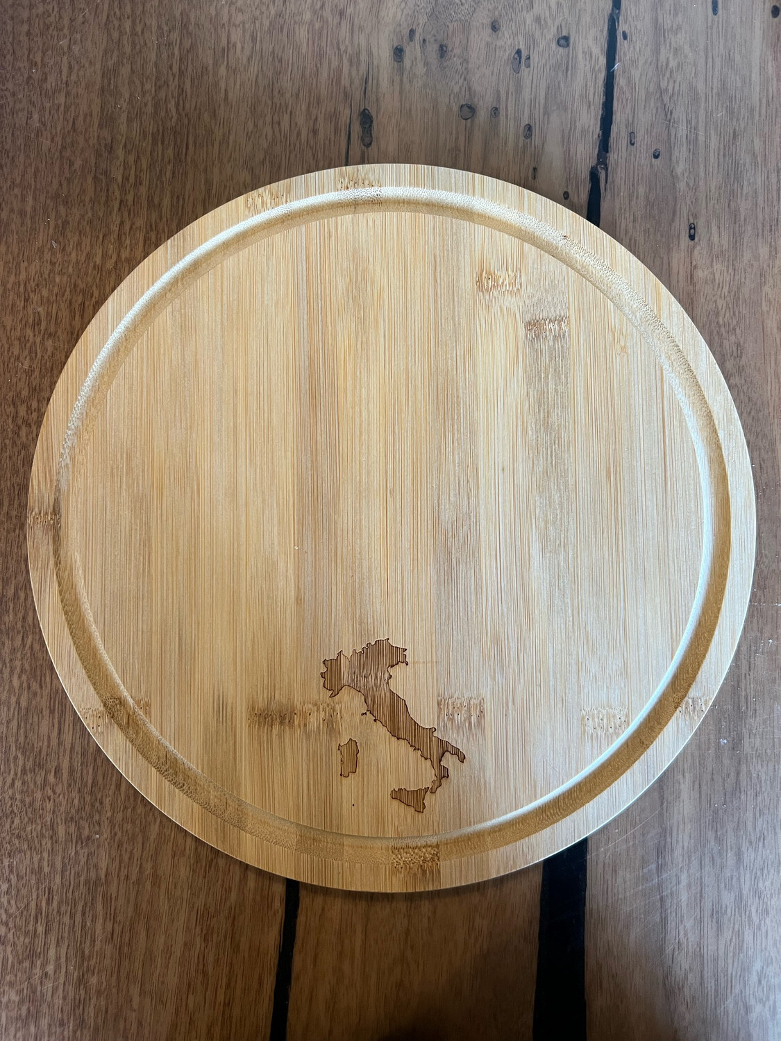Italy Engraved Bamboo Cutting Board