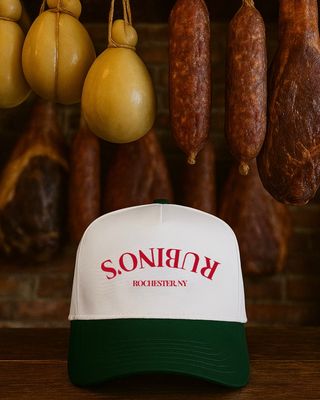 Rubino’s Upside Down Hat - Green / White Rubino’s Upside Down Hat - Green / White