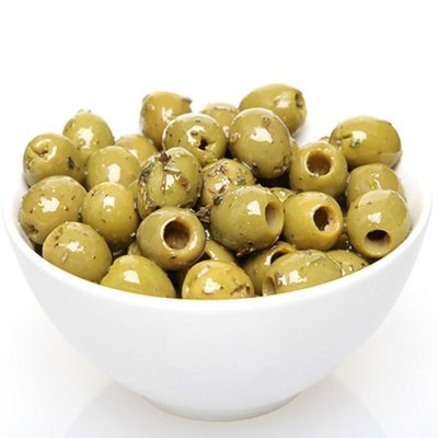 Seasoned Green Olives- Pitted Sicilian - 1/2Lb