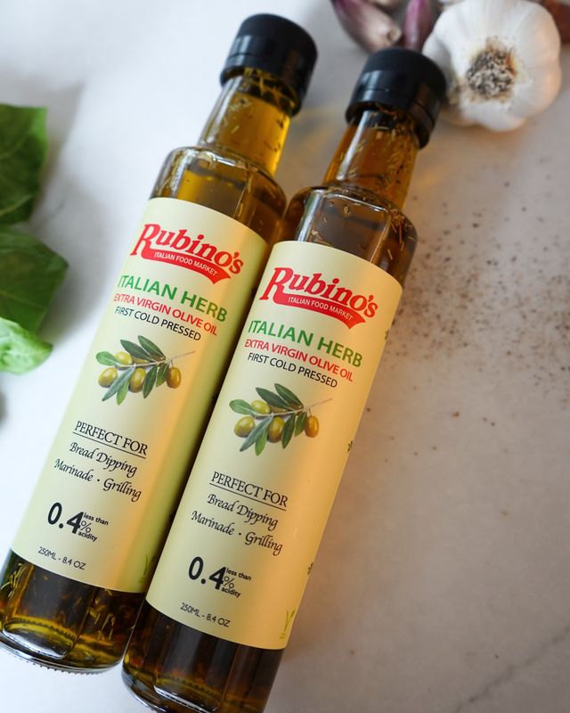 Rubino’s Italian Herb Extra Virgin Olive Oil (1 Bottle)
