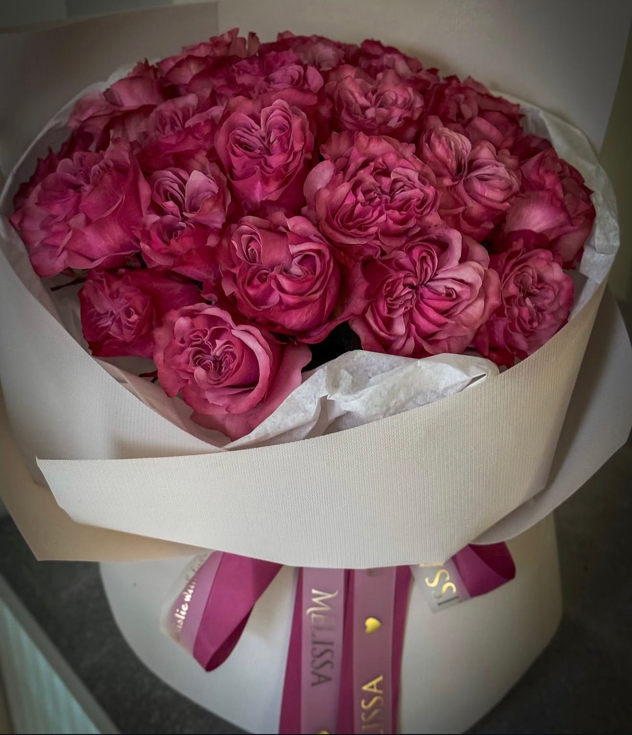 Bouquet raspberry Country Blues roses "Country"