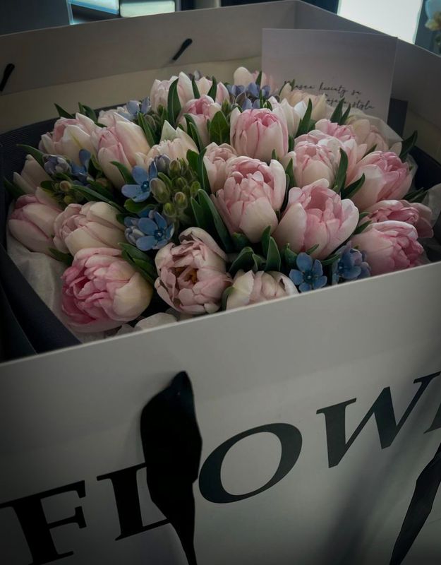 Bouquet Tulips &amp; Oxi “Pastel Harmony”