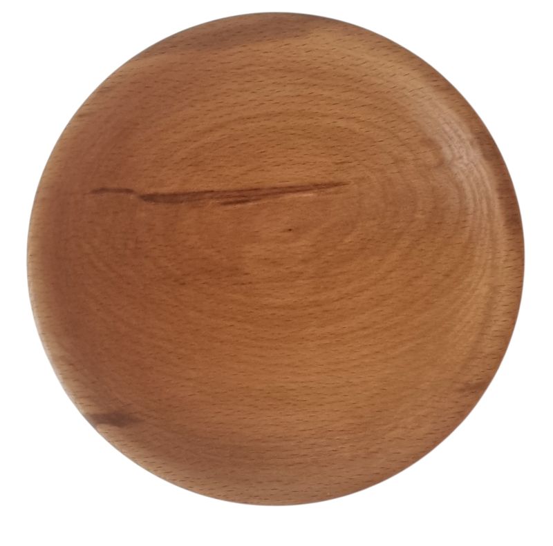 Assiette mi creusse en Hêtre.