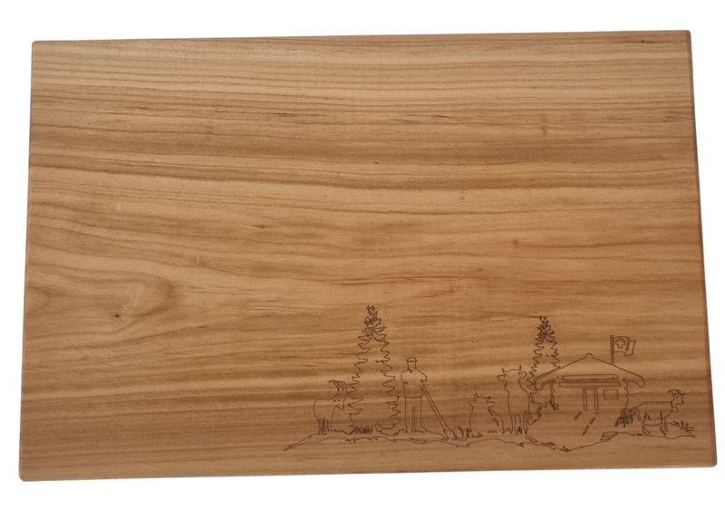 Planche à découper en bois massif (Cerisier)