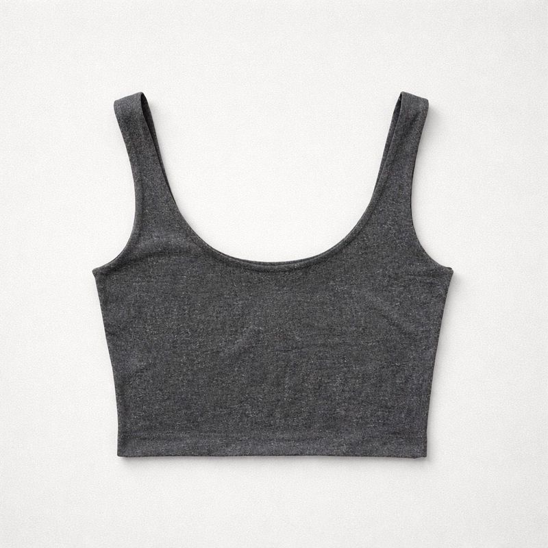 Basic Crop Top Grey
