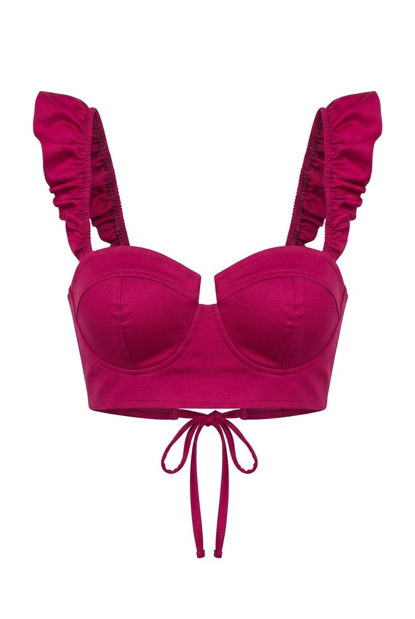 Ruffle Corset Hot Pink Ruffle Corset Hot Pink