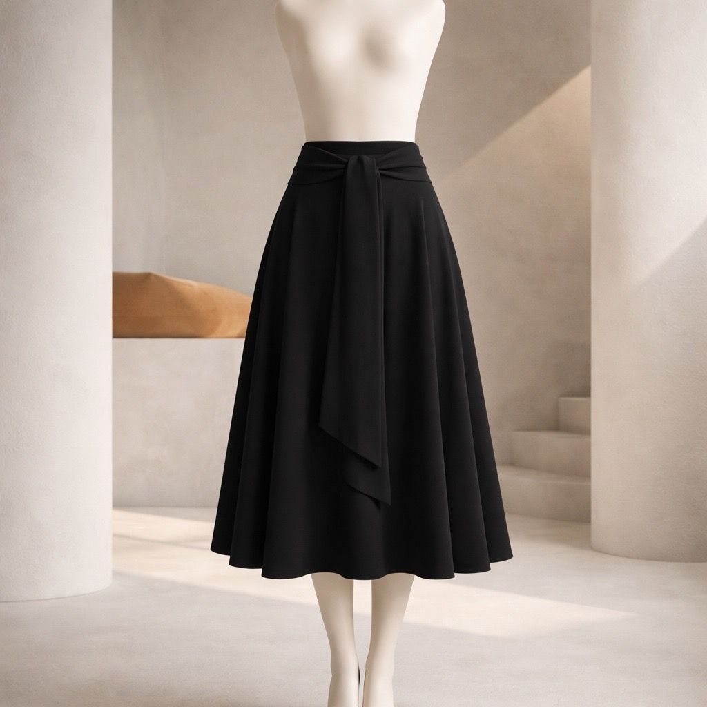 Midi Skirt Black