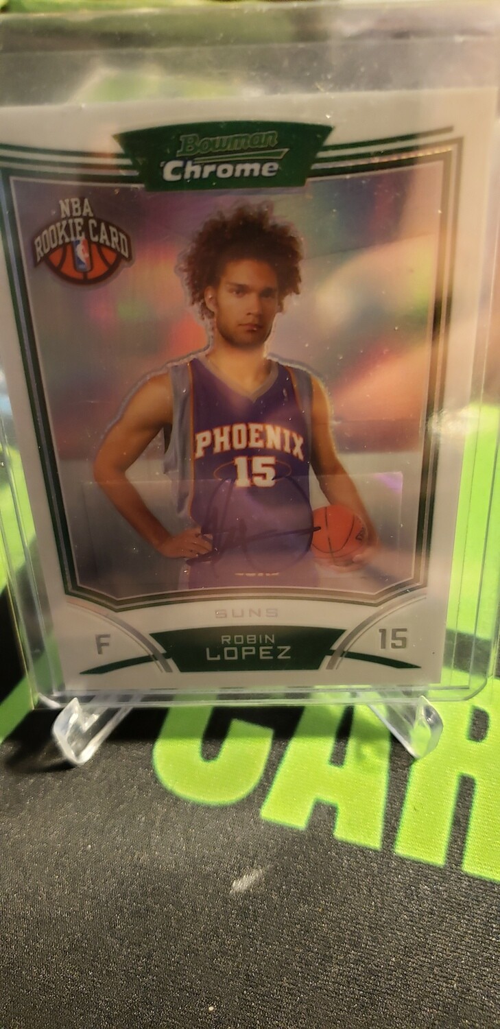Robin Lopez 2008 Bowman Chrome RC Refractor Auto #164 /50