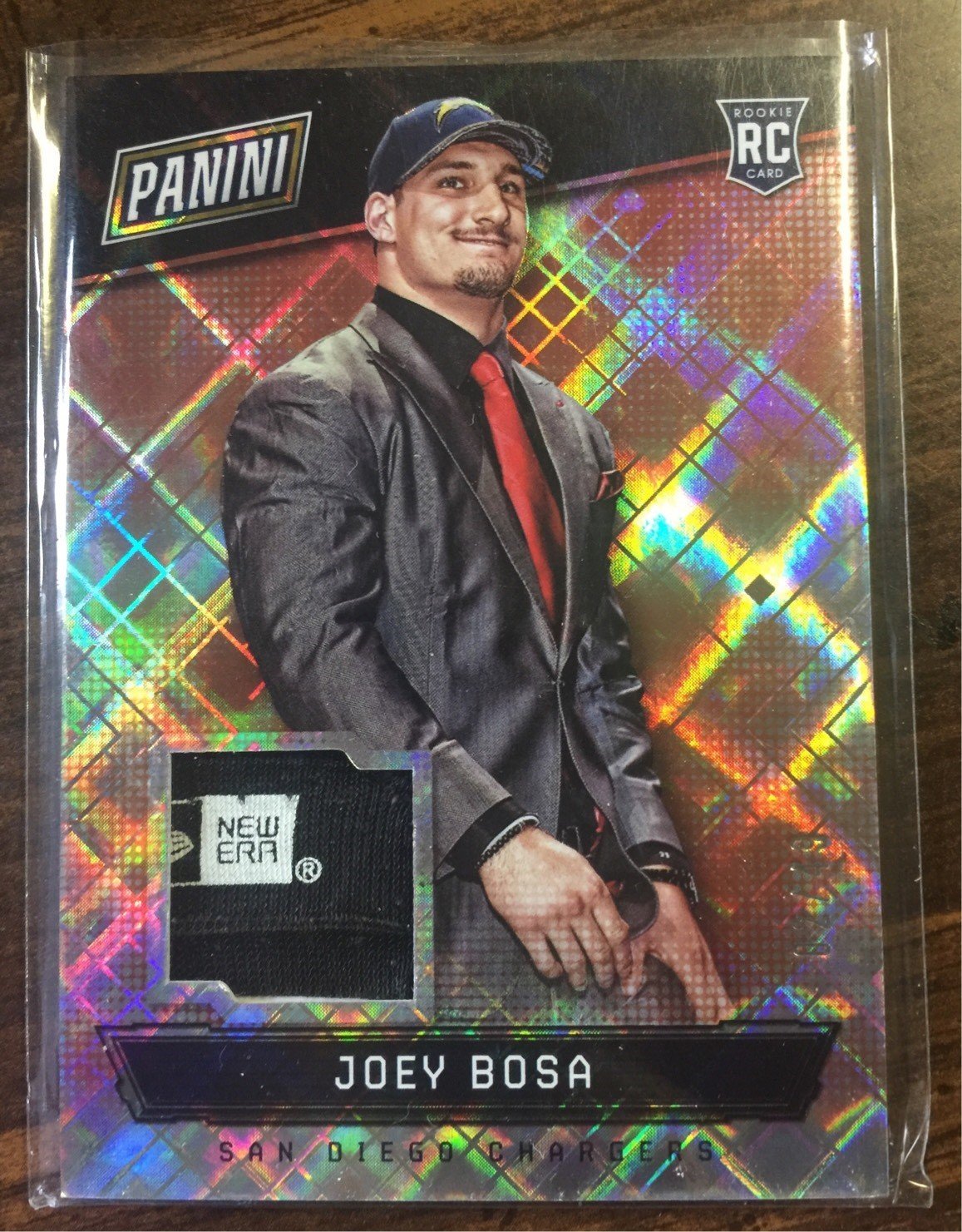 Bosa 2016 Panini National VIP RC Hat Patch Card {2/49} NEW ERA LOGO!