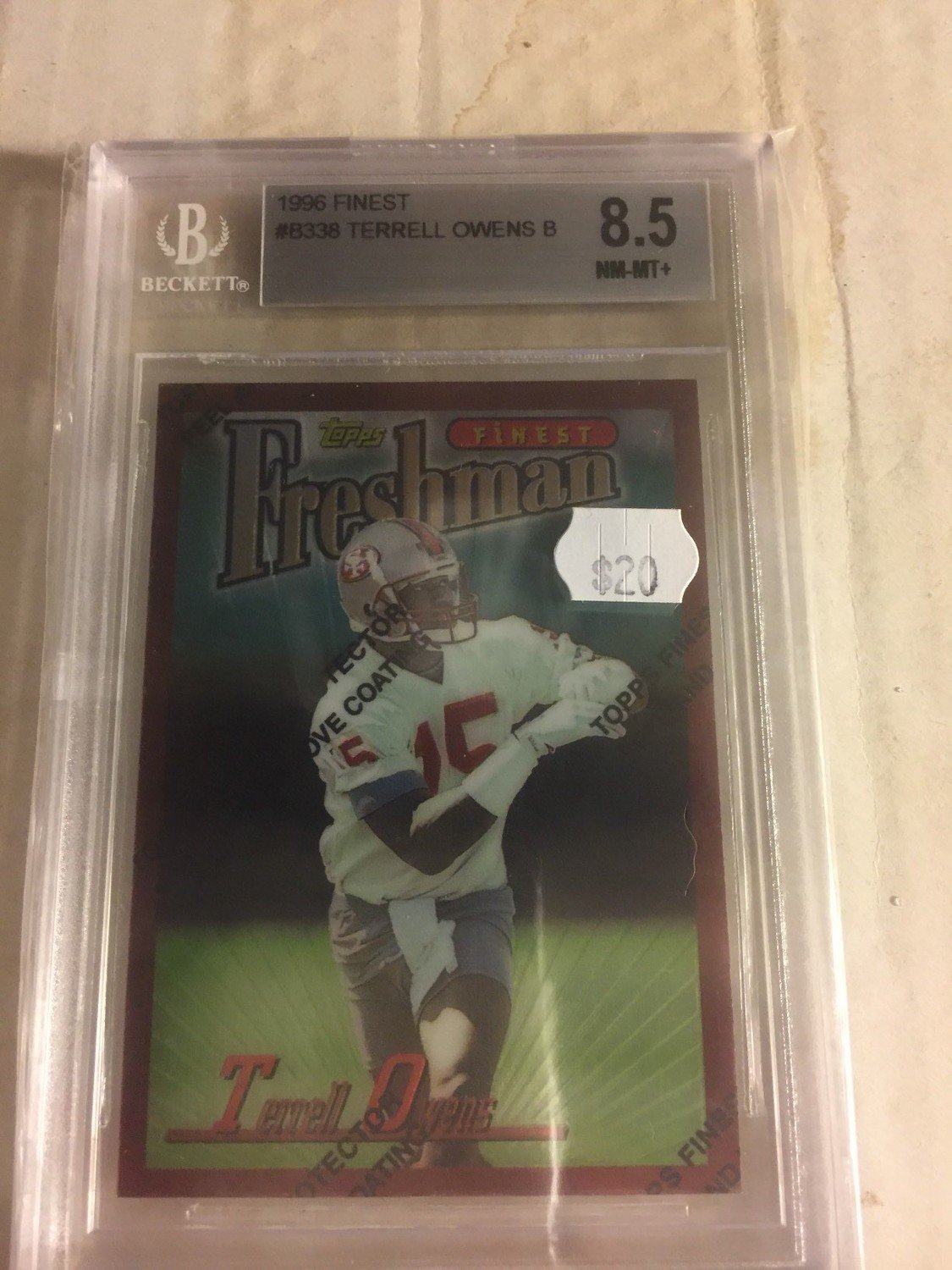 Terrell Owens 1996 Finest BGS 8.5