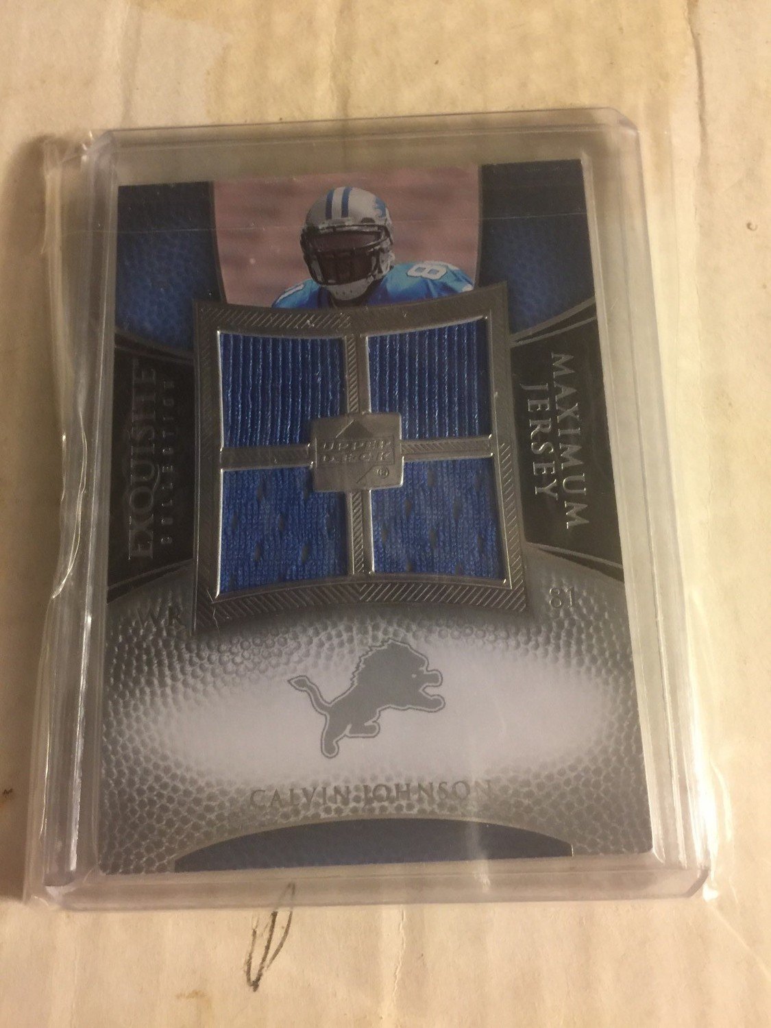 Calvin Johnson 2007 Exquisite Maximum Spectrum Jersey{6/75}