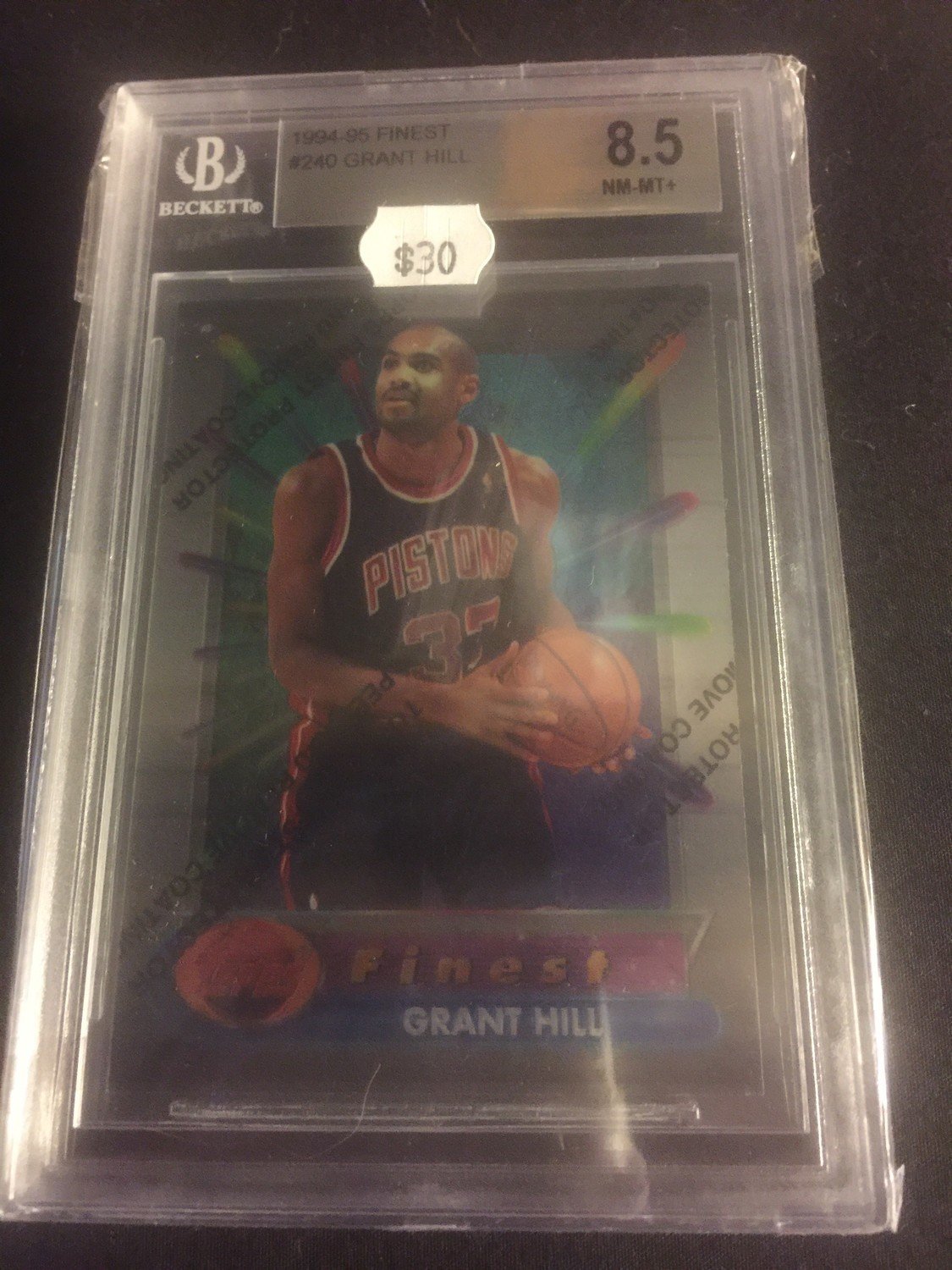 Grant Hill 1994 Finest RC #240 BGS 8.5