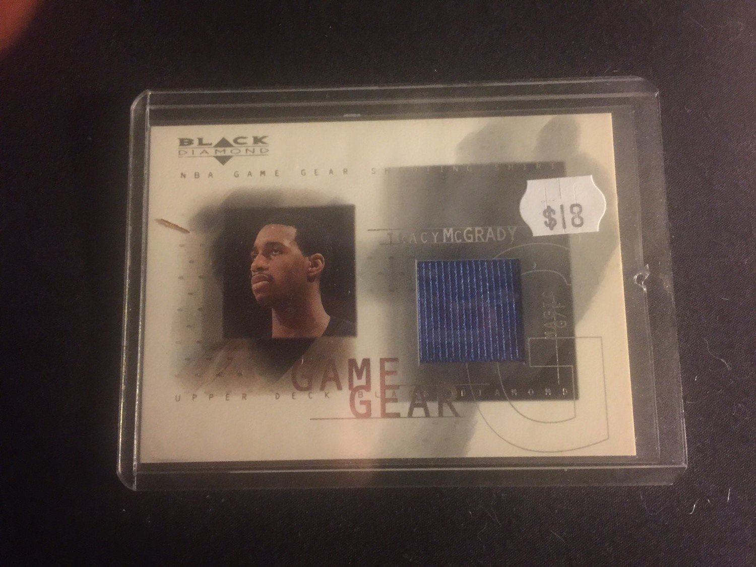 Tracy McGrady 2002 UD Black Diamond Game Gear GU Jersey