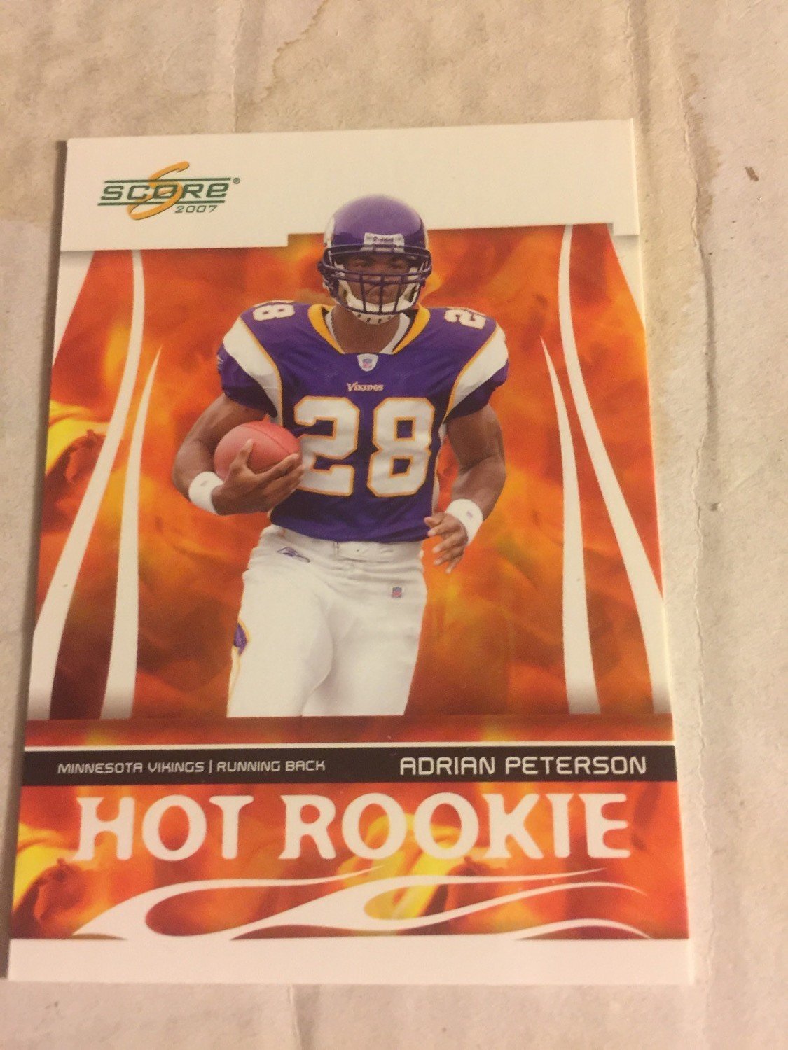 Adrian Peterson 2007 Score Hot Rookie Insert #3