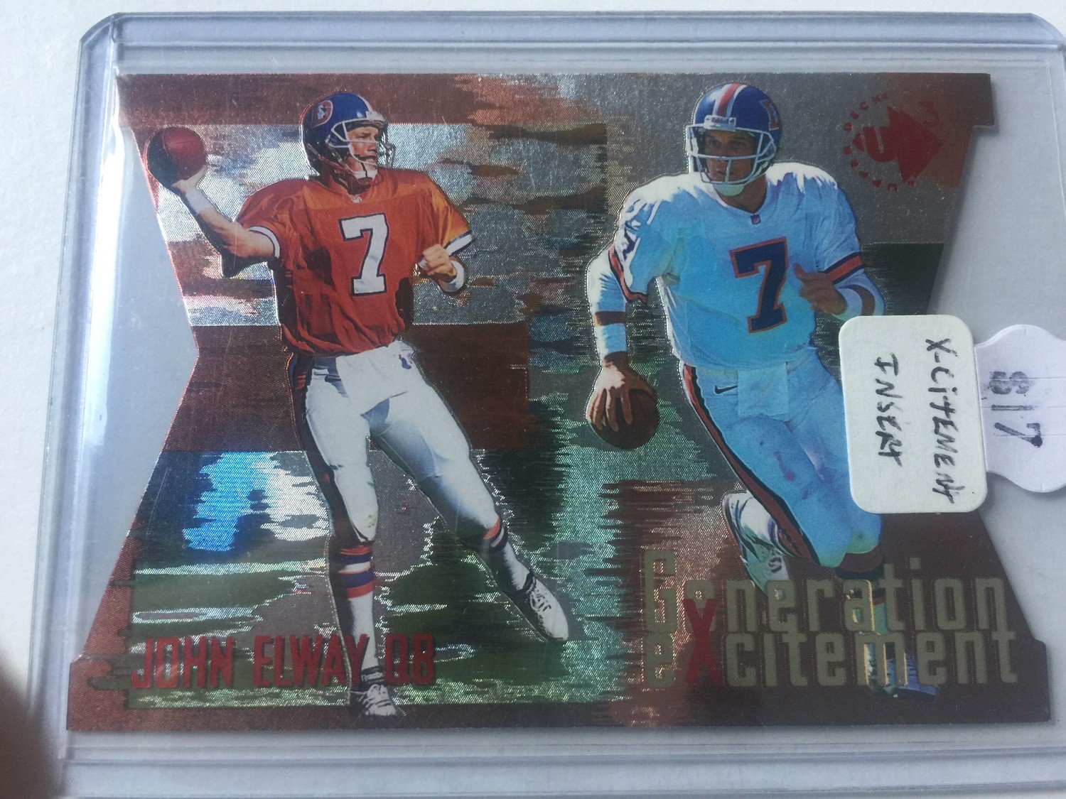 John Elway 1997 UD3 Generation Excitement Die Cut Insert #GE4