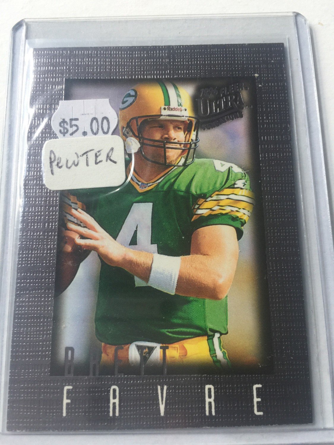 Brett Favre 1996 Ultra Pewter Parallel Insert #39