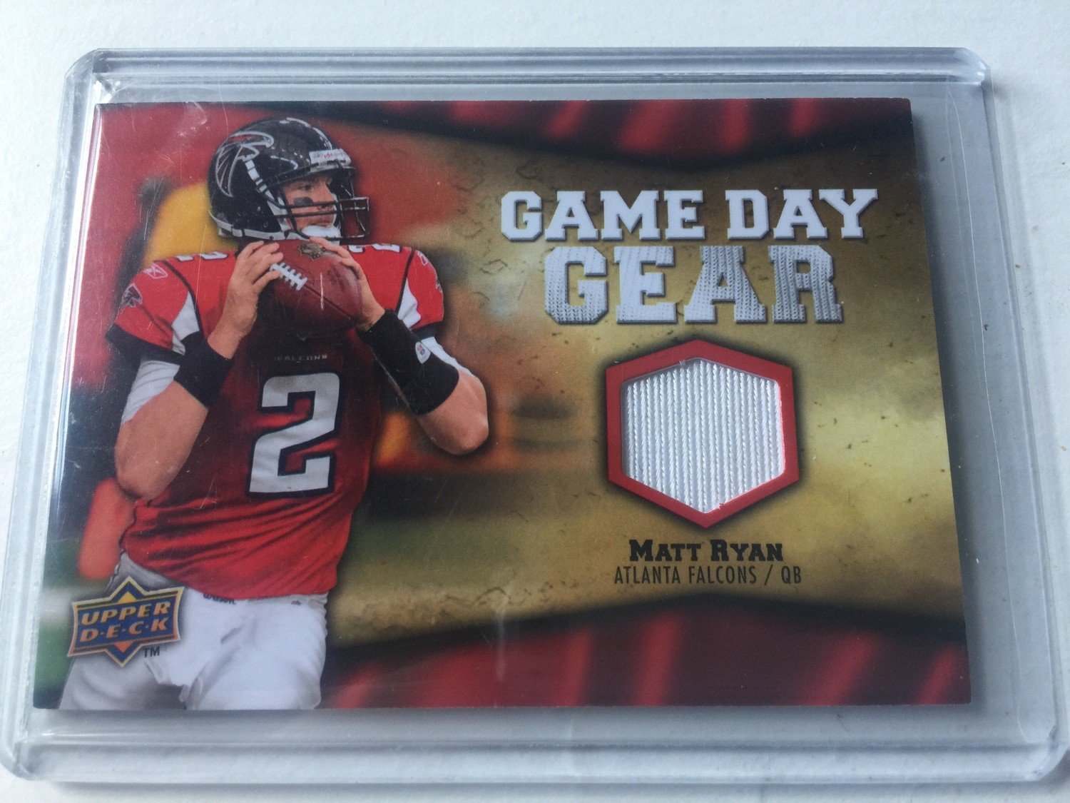 Matt Ryan 2009 UD Game Day Gear GU Jersey