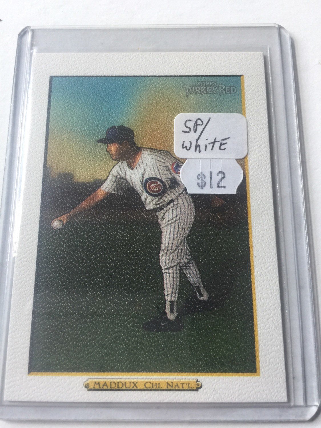 Greg Maddux 2006 Topps Turkey Red SP #395 White Parallel