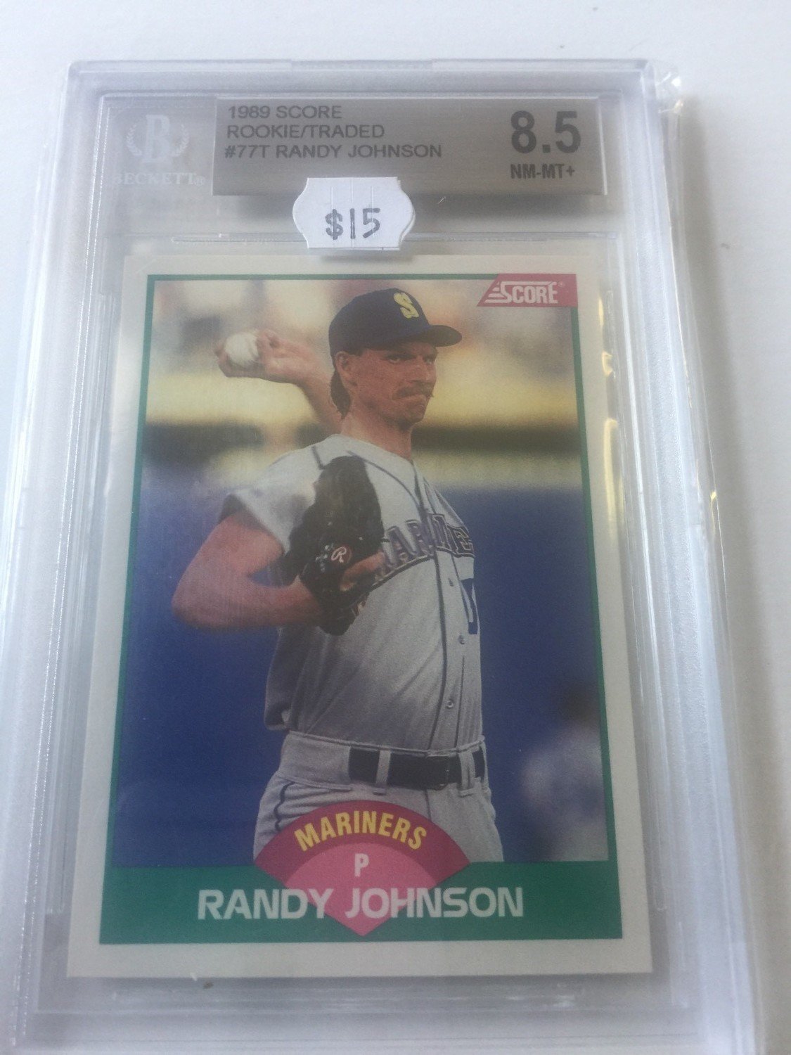 Randy Johnson 1989 Score Traded RC #77T BGS 8.5