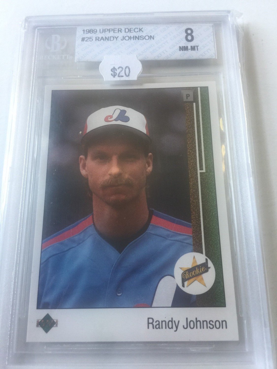 Randy Johnson 1989 UD RC #25 BGS 8