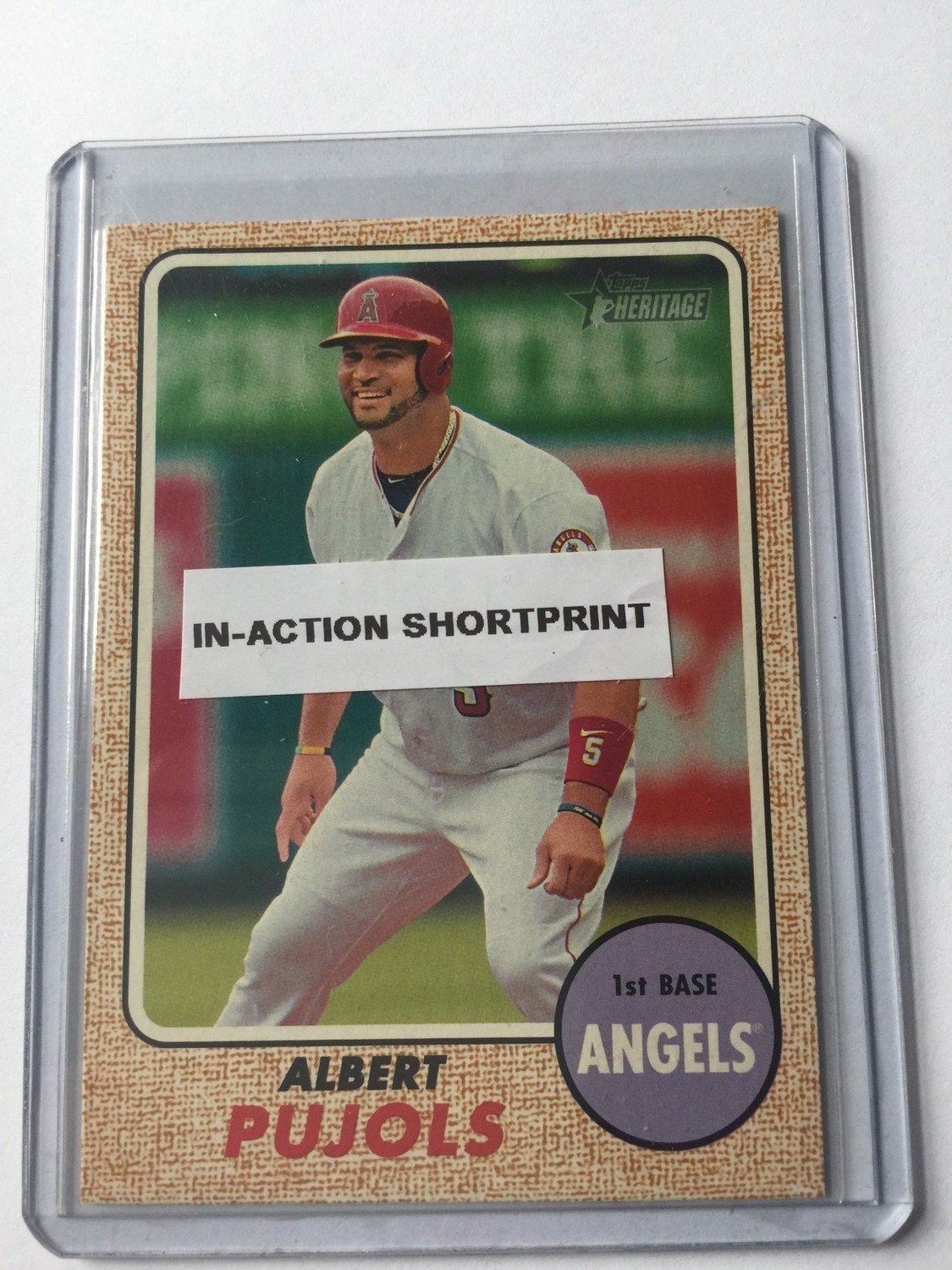 Albert Pujols 2017 Topps Heritage #413(Shortprint Action Variation)