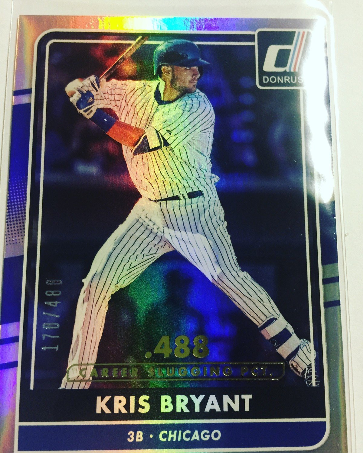 Kris Bryant 2016 Donruss #60 Statline Parallel{170/488}