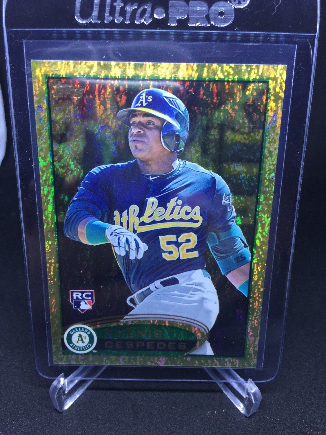 Yoenis Cespedes 2012 Topps Rookie #396 Sparkle Gold Version