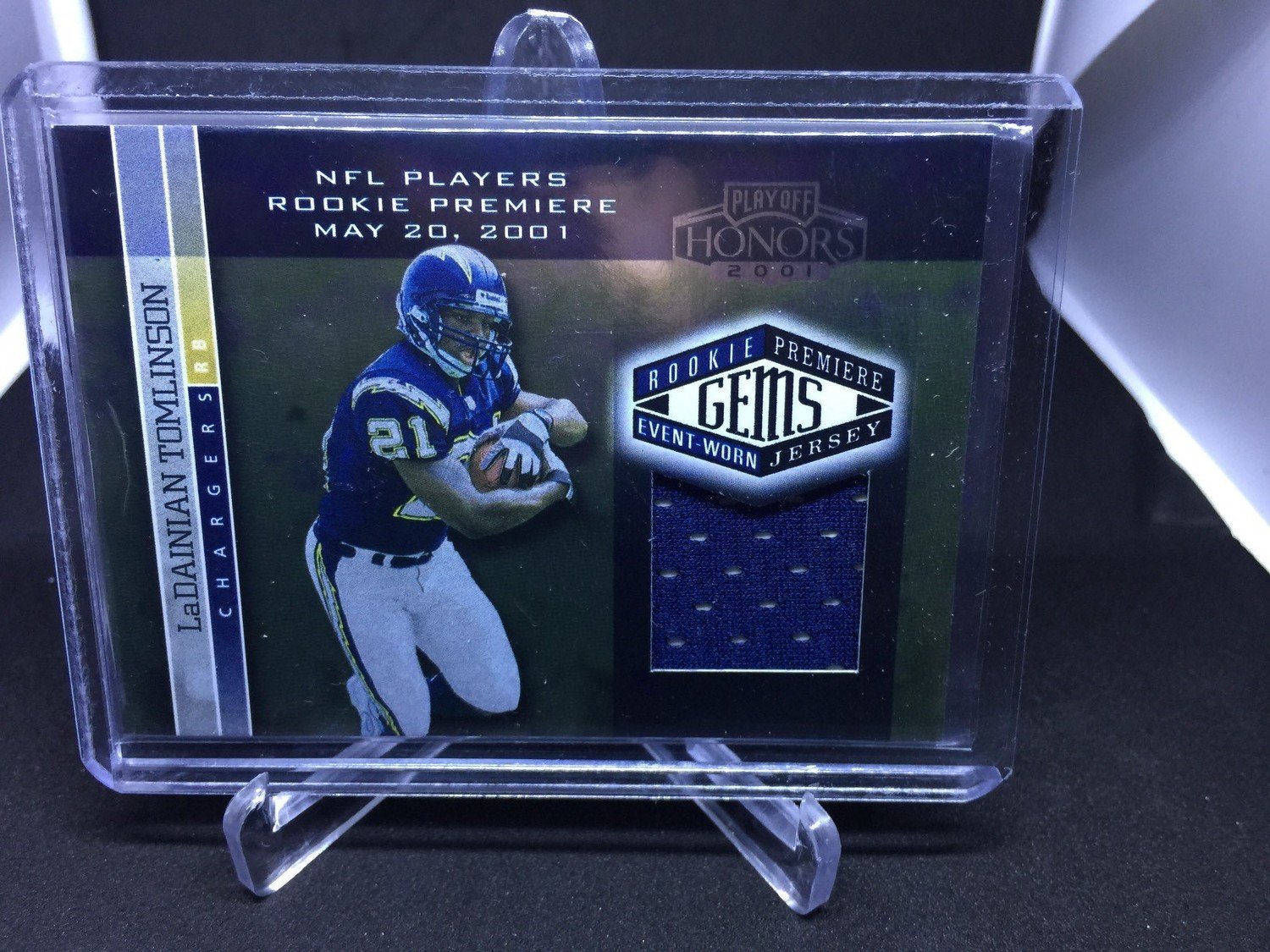 LaDainian Tomlinson 2001 Playoff Honors RC Premier GU Jersey RC #229 153/725