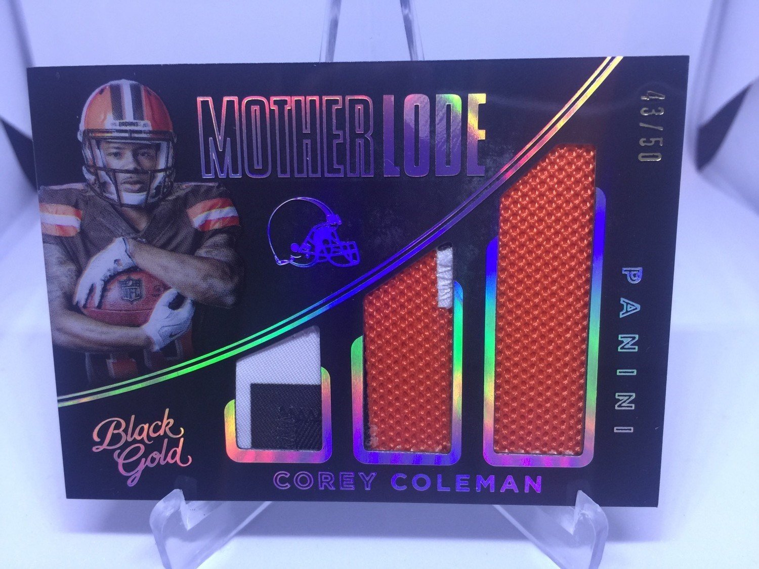 Corey Coleman 2016 Panini Black Gold Mother Lode GU Patch #ML5 {43/50}