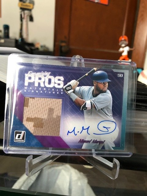 Manny Margot 2018 Donruss Promising Pros GU Auto Patch(Camo)