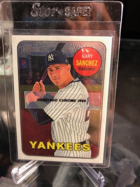 Gary Sanchez 2018 Topps Heritage #191 Chrome Parallel 541/999