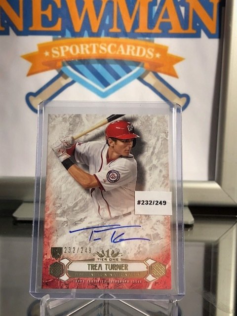 Trea Turner 2016 Topps Tier One Autograph 232/249