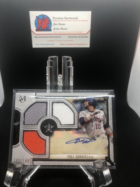 Yuli Gurriel 2018 Museum Signature Swatches Triple GU #TRA-YG
