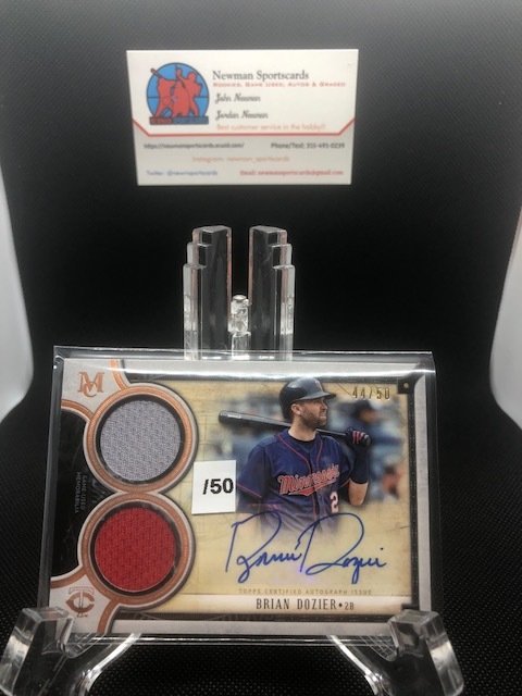 Brian Dozier 2018 Museum Signature Swatches Dual GU #DRA-BD