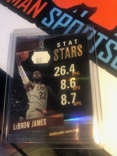 LeBron James 2017-18 Prestige Stat Stars Insert #1
