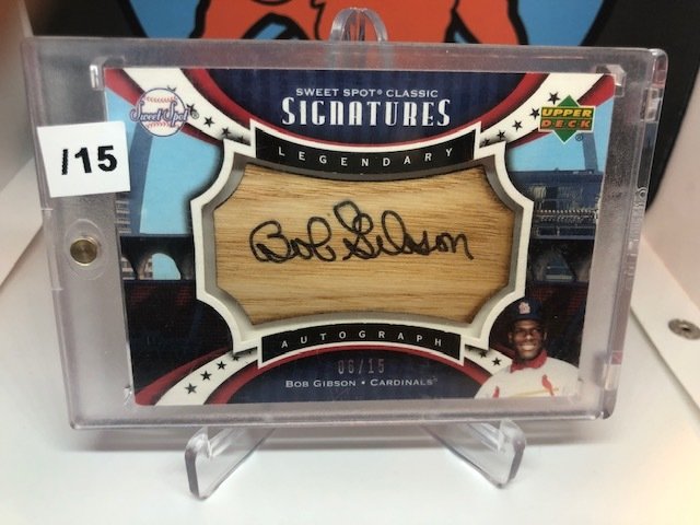 Bob Gibson 2007 UD Sweet Spot Classics Signature #SPS-GI /15