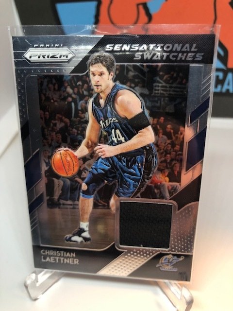 Christian Laettner 2018 Prizm Sensational Swatches GU Jersey #80