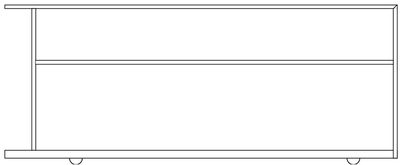 Bare Frame Sliding Gate 2100mm High