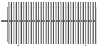 FACE WELD / RADIATOR / FIN STYLE Slat Style Sliding Gate 1200mm High