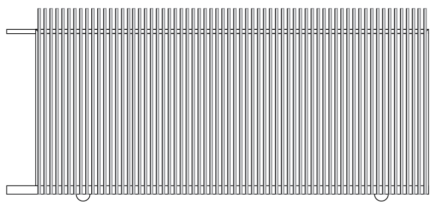 FACE WELD / RADIATOR / FIN STYLE Slat Style Sliding Gate 1200mm High