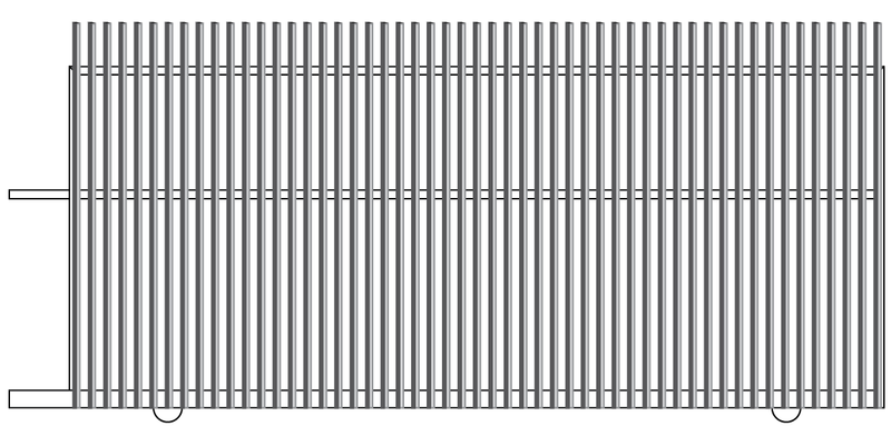 FACE WELD / RADIATOR / FIN STYLE Slat Style Sliding Gate 2100mm High