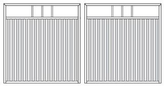 HAMPTON  Style Double Swing Gates 1800mm High