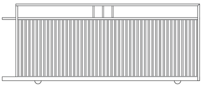 HAMPTON  Style Sliding Gate 1200mm High