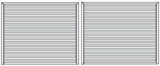 Slat Style Double Swing Gates 1200mm High