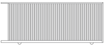 Slat Style Sliding Gate 1500mm High