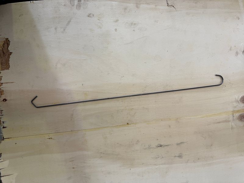 Round Curve end + V end 3mm x 600mm